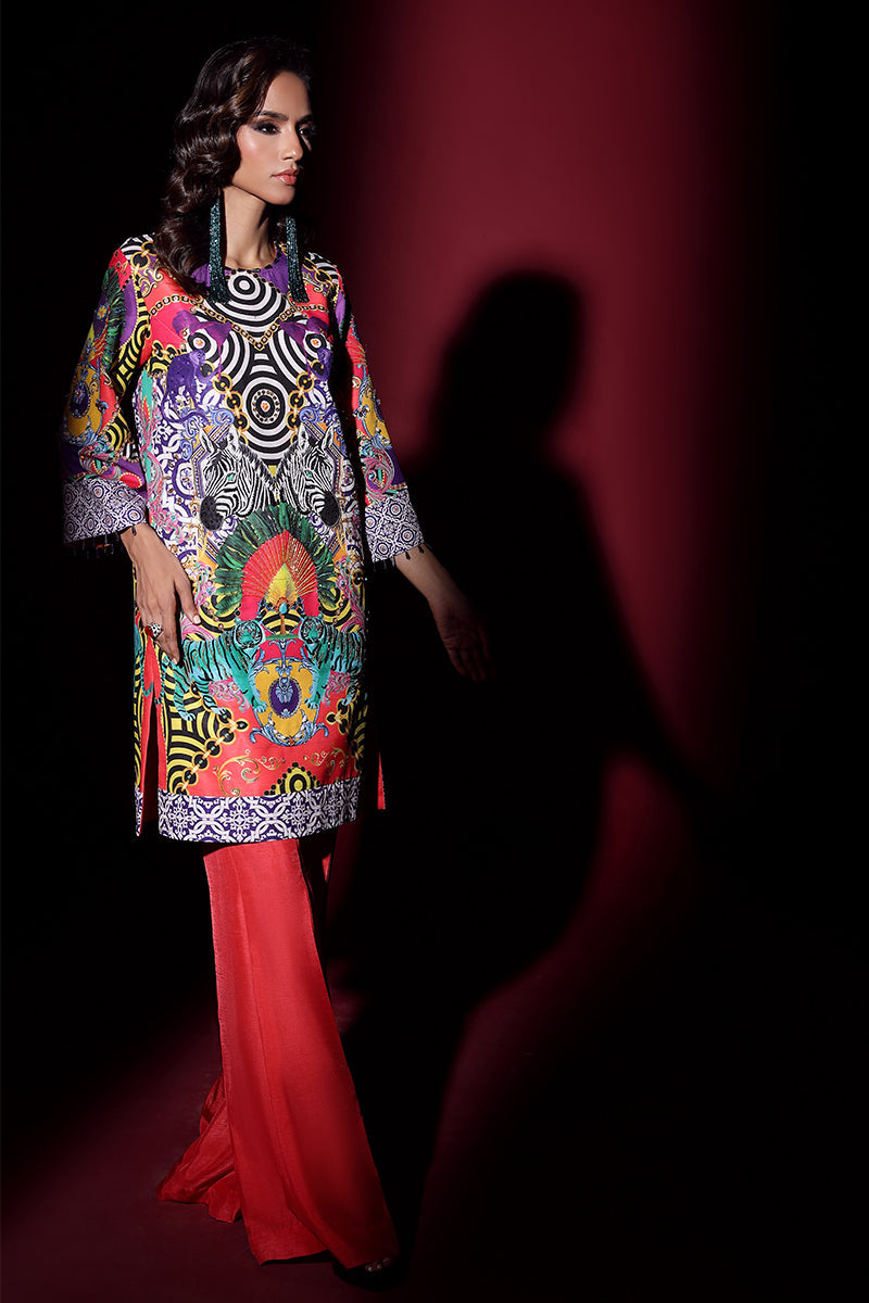Wardha Saleem | Luxury Pret Fusion Wear | EXOTICA (2PC) - by - Libasekhas UK - Registered Vendor of : Wardha Saleem - 100% Original Designer Dresss