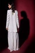 Wardha Saleem | Luxury Pret Fusion Wear | LUXURA (WHITE) CORD-SET (2PC) - by - Libasekhas UK - Registered Vendor of : Wardha Saleem - 100% Original Designer Dresss