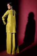 Wardha Saleem | Luxury Pret Fusion Wear | LUXURA (LIME GREEN) CORD-SET (2PC) - by - Libasekhas UK - Registered Vendor of : Wardha Saleem - 100% Original Designer Dresss