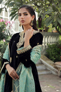 Sana Abbas | Velvet Formals | BLACK JADE - by - Libasekhas UK - Registered Vendor of : Sana Abbas - 100% Original Designer Dresss