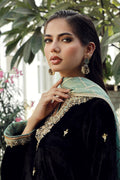 Sana Abbas | Velvet Formals | BLACK JADE - by - Libasekhas UK - Registered Vendor of : Sana Abbas - 100% Original Designer Dresss