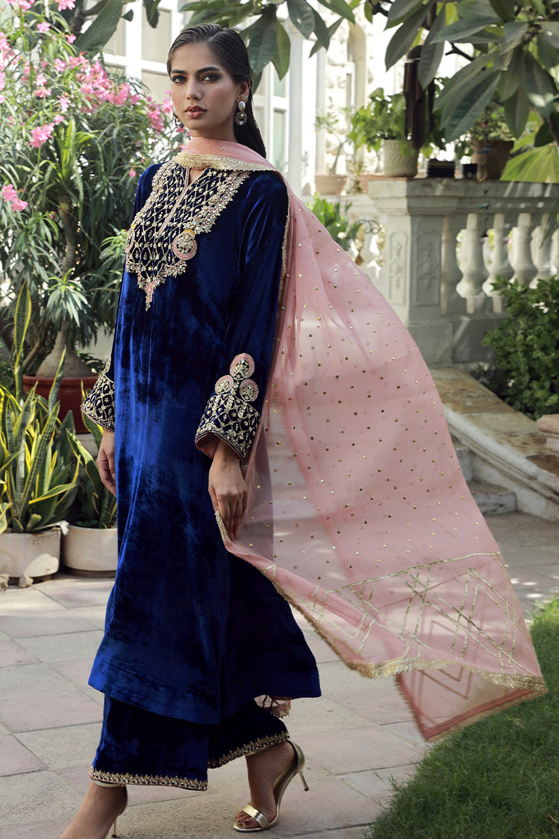 Sana Abbas | Velvet Formals | LOLITE - by - Libasekhas UK - Registered Vendor of : Sana Abbas - 100% Original Designer Dresss