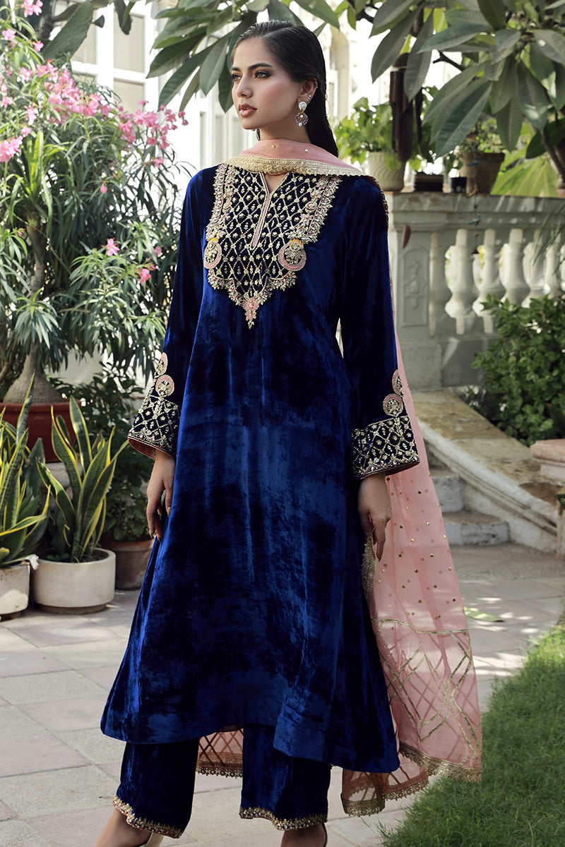 Sana Abbas | Velvet Formals | LOLITE - by - Libasekhas UK - Registered Vendor of : Sana Abbas - 100% Original Designer Dresss