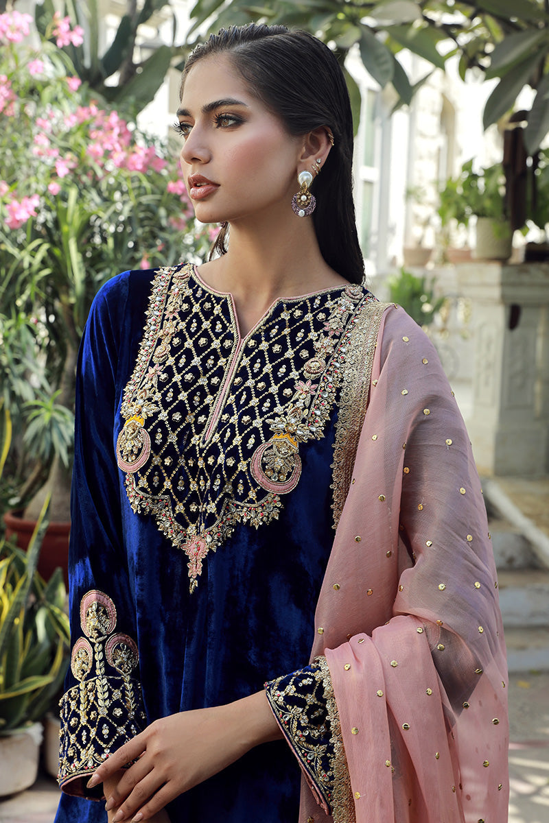 Sana Abbas | Velvet Formals | LOLITE - by - Libasekhas UK - Registered Vendor of : Sana Abbas - 100% Original Designer Dresss