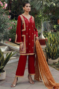 Sana Abbas | Velvet Formals | TOPAZ - by - Libasekhas UK - Registered Vendor of : Sana Abbas - 100% Original Designer Dresss