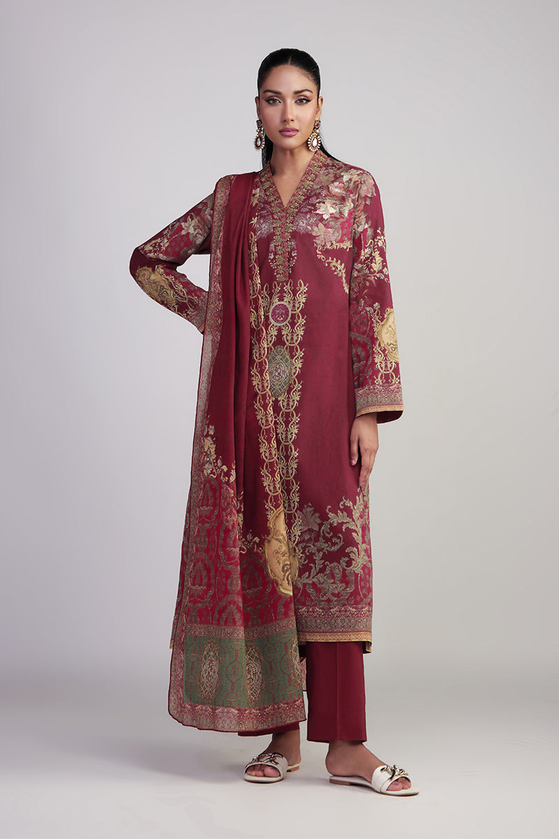 Shamaeel Ansari | Bagh e Bahar Lawn | Surkh Mahal - by Libasekhas UK - Registered Vendor of : Shamaeel Ansari - 100% Original Designer Dress