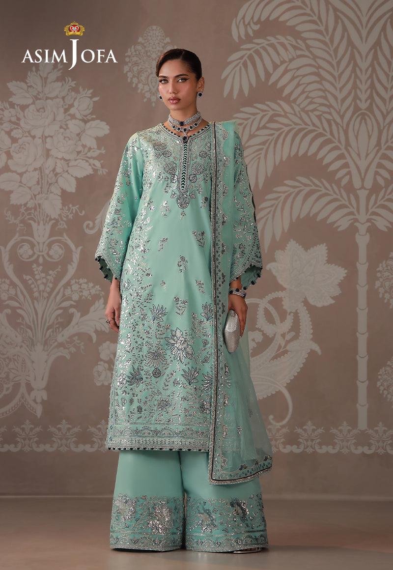 Asim Jofa | Zari Festive Collection | AJULD-09 - by Libasekhas UK - Registered Vendor of : Asim Jofa - 100% Original Designer Dress