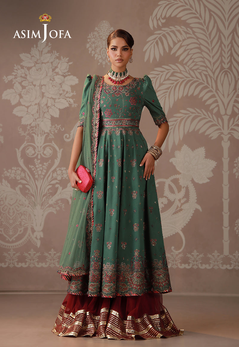 Asim Jofa | Zari Festive Collection | AJULD-03 - by Libasekhas UK - Registered Vendor of : Asim Jofa - 100% Original Designer Dress
