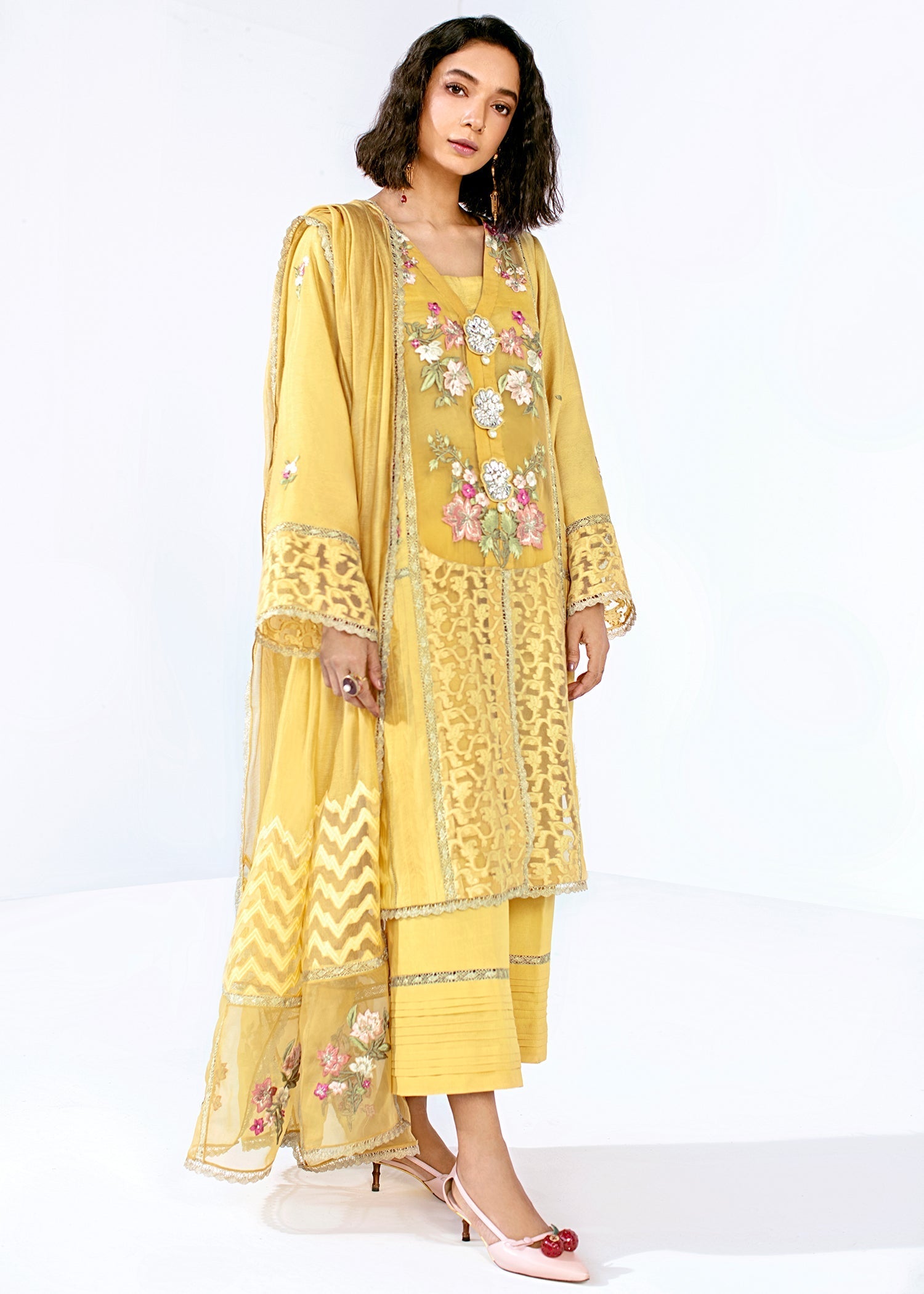 Saira Shakira | Luxury Pret | Dusty bloom - by Libasekhas UK - Registered Vendor of : Saira Shakira - 100% Original Designer Dress