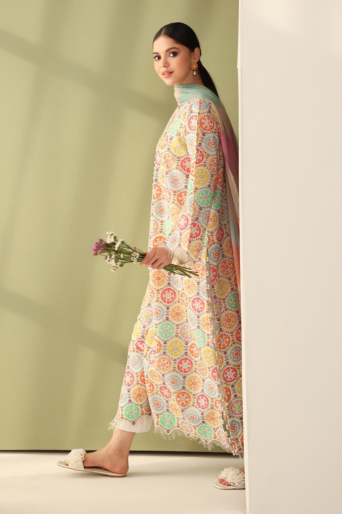 Baroque | Eid Printique | EMBROIDERED PRINTED LAWN UF-4178 - by - Libasekhas UK - Registered Vendor of : Baroque - 100% Original Designer Dresss