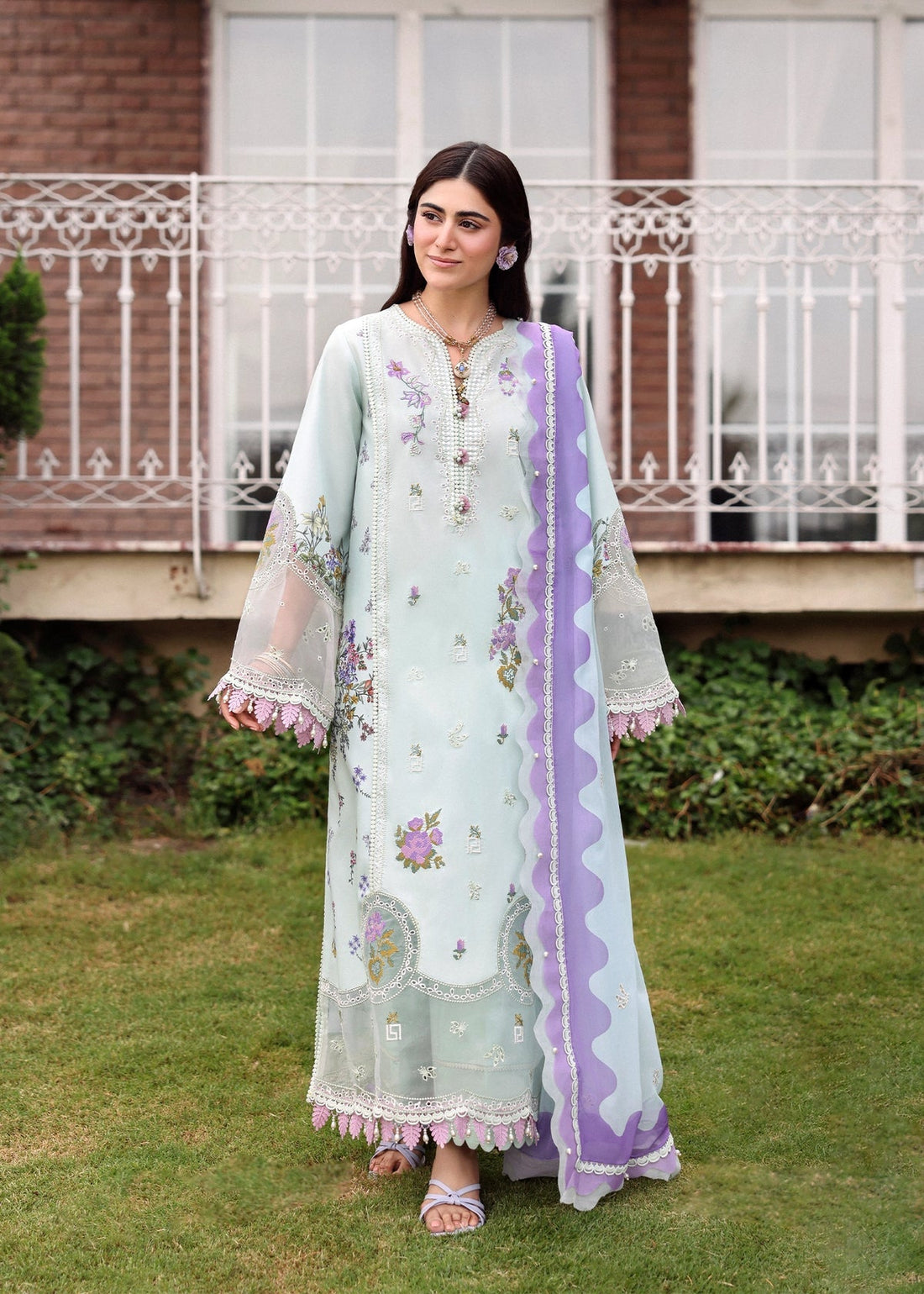 Sardinia | Embroidered Lawn Edit 26 | Misty Morning - by Libasekhas UK - Registered Vendor of : Sardinia - 100% Original Designer Dress