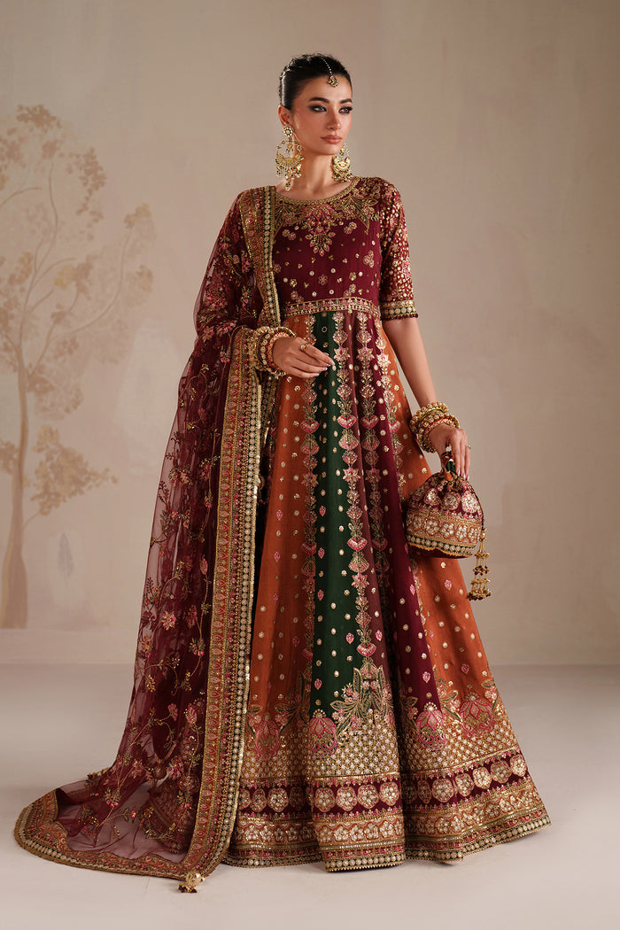 Baroque | Formals Collection | EMBROIDERED RAW SILK UF-4366 - by Libasekhas UK - Registered Vendor of : Baroque - 100% Original Designer Dress