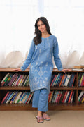 Noor by Saadia Asad | Noor Pret 25 | D5 - Blue Miraj - by Libasekhas UK - Registered Vendor of : Noor by Saadia Asad - 100% Original Designer Dress