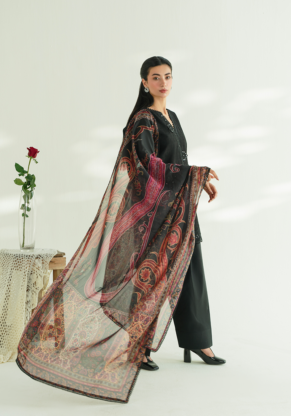 Zarqash | Whispers of Summer | MIDNIGHT WHISPERS - by Libasekhas UK - Registered Vendor of : Zarqash - 100% Original Designer Dress