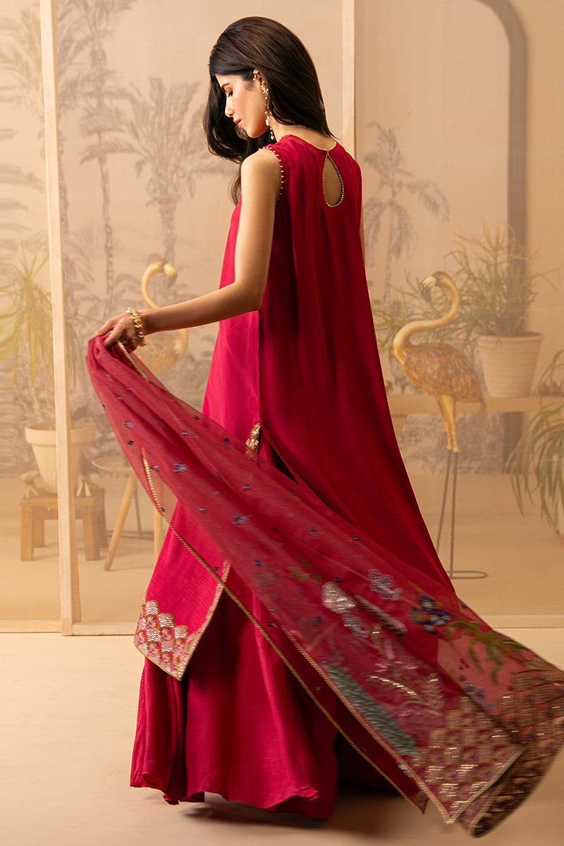 Cross Stitch | Luxe Atelier 24 | ROSY TWILIGHT - by - Libasekhas UK - Registered Vendor of : Cross Stitch - 100% Original Designer Dresss