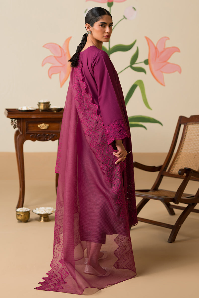 Cross Stitch | Chikankari Lawn Collection | P-07 - by - Libasekhas UK - Registered Vendor of : Cross Stitch - 100% Original Designer Dresss