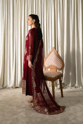 Neeshay | Ready to Wear Chiffon | RTW-CHFN-05 Red - by Libasekhas UK - Registered Vendor of : Neeshay - 100% Original Designer Dress