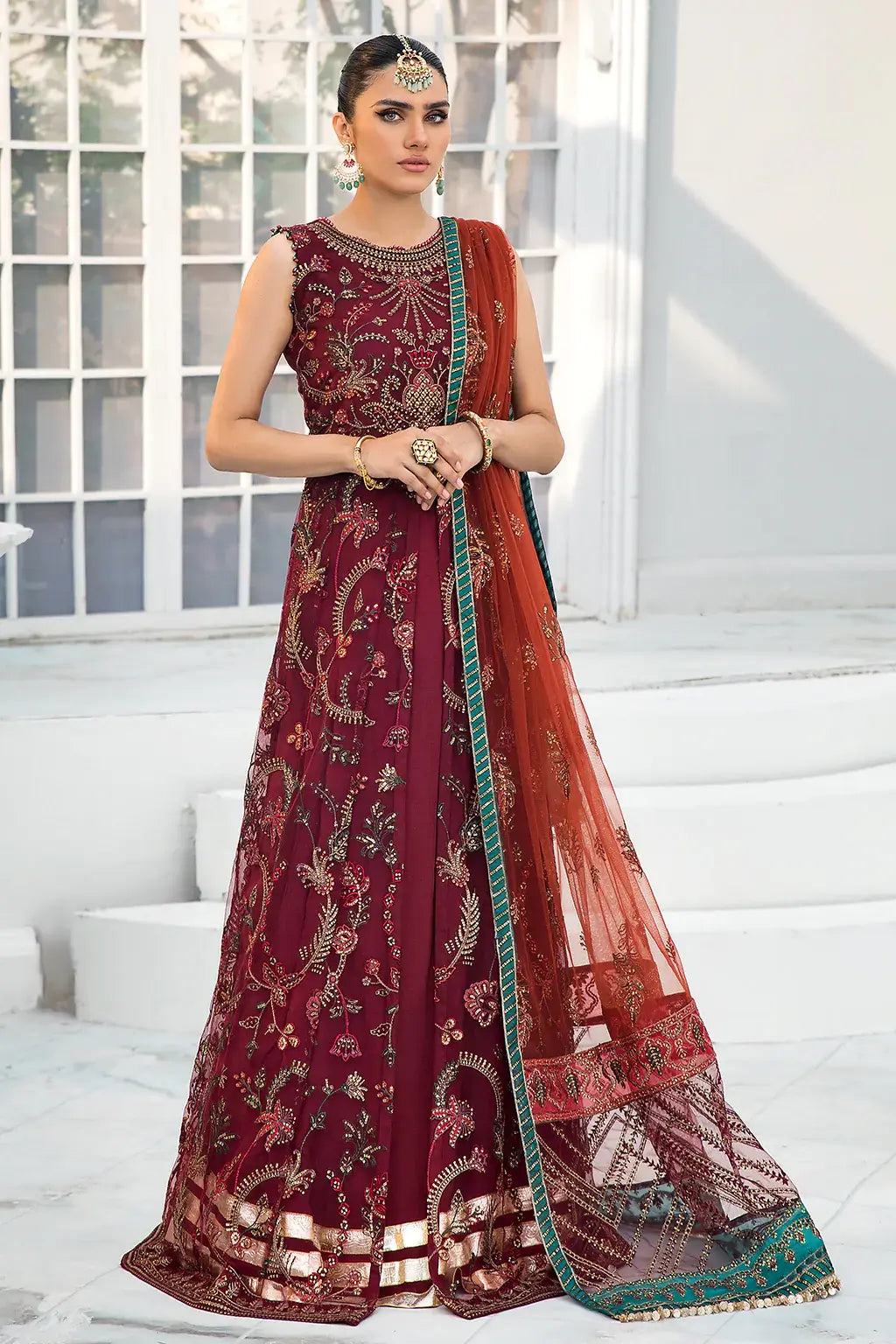 Zarif | DE LUXURY Formals | ROUCHE - by - Libasekhas UK - Registered Vendor of : Zarif - 100% Original Designer Dresss