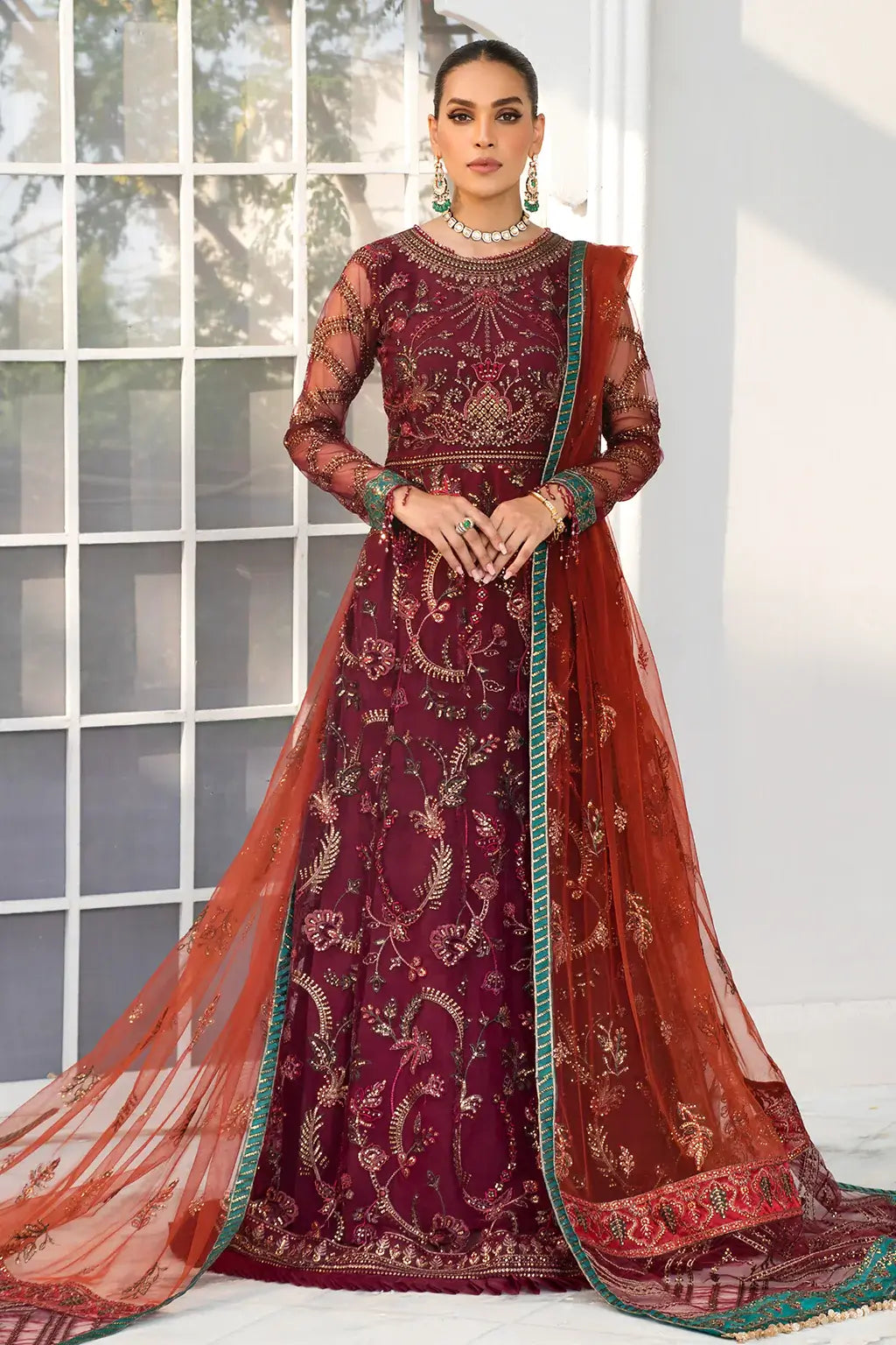 Zarif | DE LUXURY Formals | ROUCHE - by - Libasekhas UK - Registered Vendor of : Zarif - 100% Original Designer Dresss