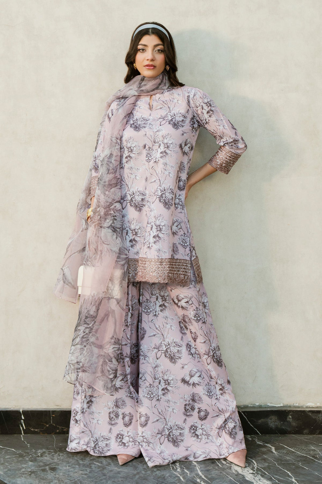 Fahad Hussayn | Lawn Banger | Allium Bloom - by - Libasekhas UK - Registered Vendor of : Erum Khan - 100% Original Designer Dresss