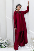 Chic Ophicial | Aarzu Luxe Pret | Ruby Veil - by Libasekhas UK - Registered Vendor of : Chic Ophicial - 100% Original Designer Dress