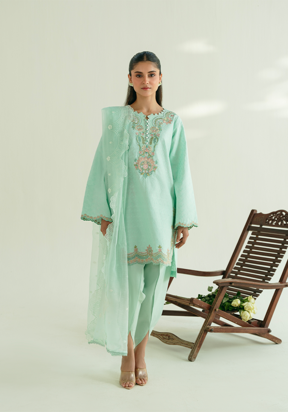 Zarqash | Whispers of Summer | SERENE BLOOM - by Libasekhas UK - Registered Vendor of : Zarqash - 100% Original Designer Dress