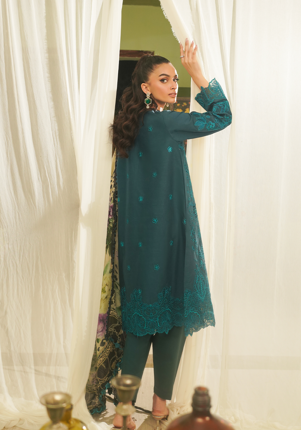 Zarqash | Tresor Luxury Lawn 24 | ZQT 0011 DINA - by - Libasekhas UK - Registered Vendor of : Zarqash - 100% Original Designer Dresss
