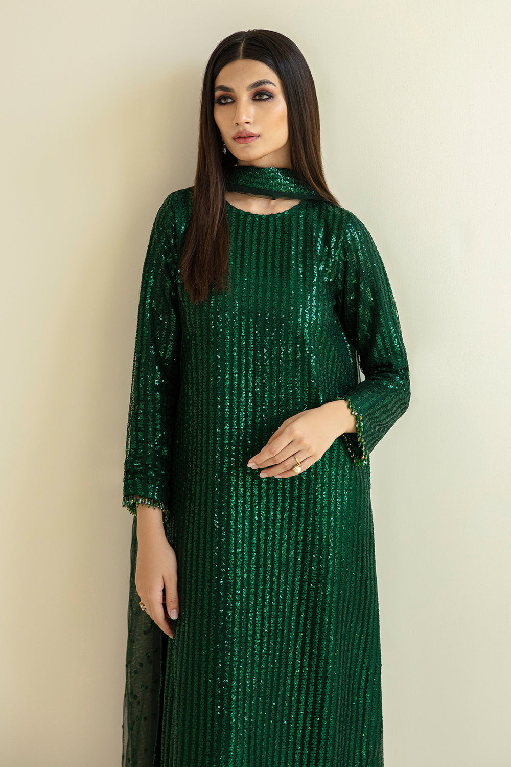 Baroque | Formals Collection | EMBROIDERED NET UF-386 - by Libasekhas UK - Registered Vendor of : Baroque - 100% Original Designer Dress
