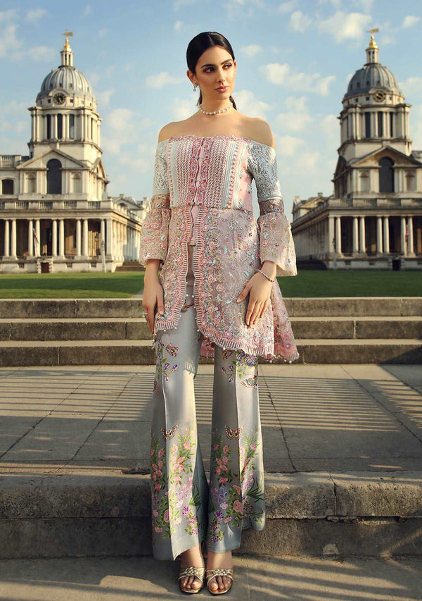 Layla Chatoor | Luxury Pret | Hi Lo Peplum Top - by Libasekhas UK - Registered Vendor of : Layla Chatoor - 100% Original Designer Dress