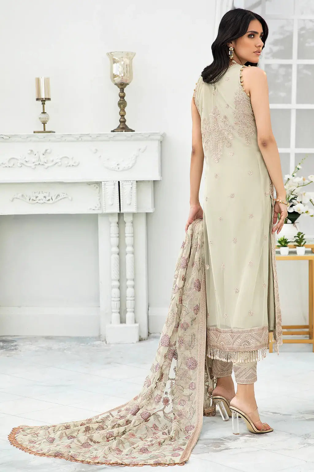 Zarif | DE LUXURY Formals | FLORA - by - Libasekhas UK - Registered Vendor of : Zarif - 100% Original Designer Dresss