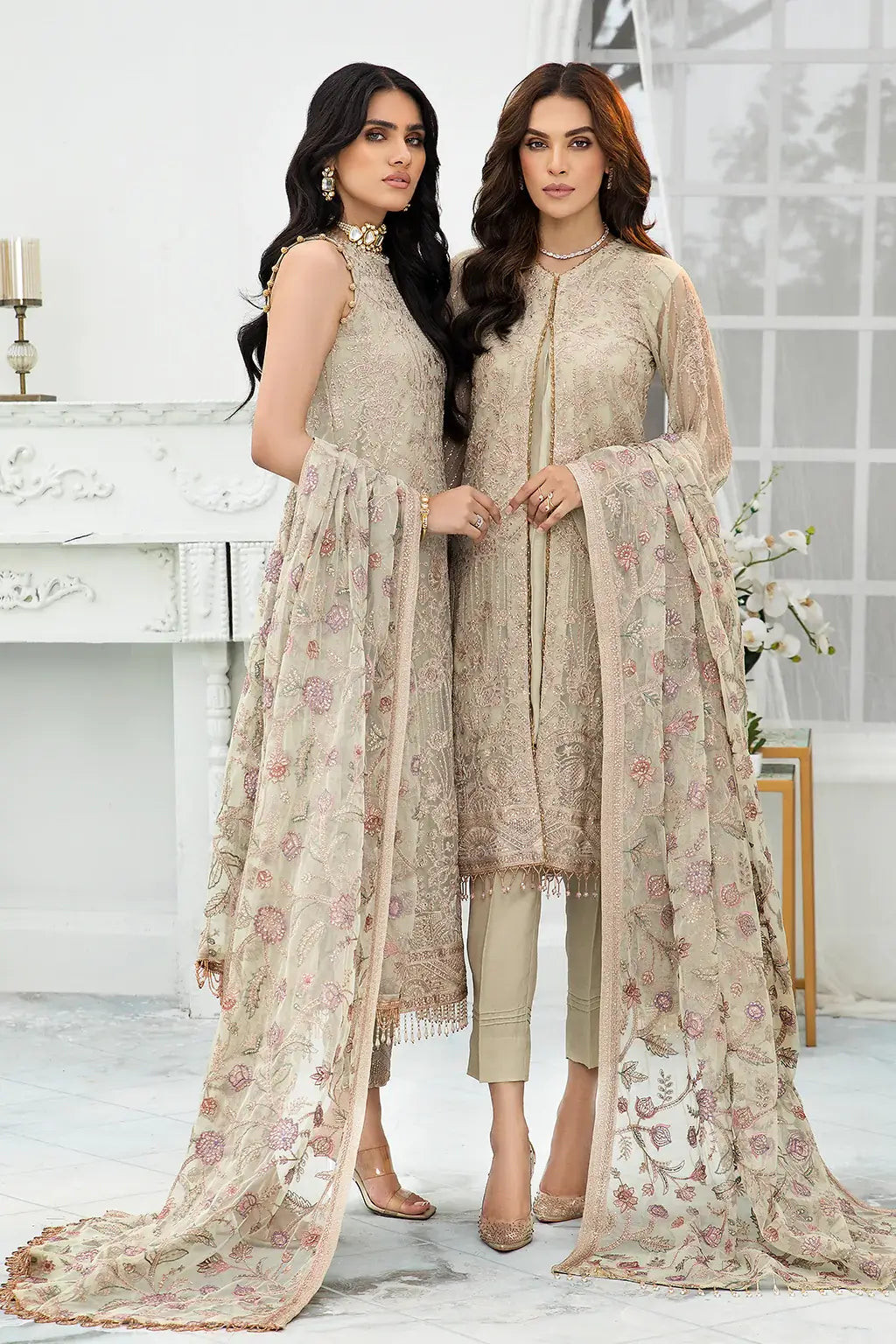 Zarif | DE LUXURY Formals | FLORA - by - Libasekhas UK - Registered Vendor of : Zarif - 100% Original Designer Dresss