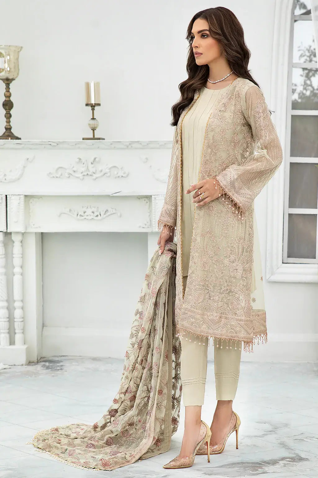 Zarif | DE LUXURY Formals | FLORA - by - Libasekhas UK - Registered Vendor of : Zarif - 100% Original Designer Dresss