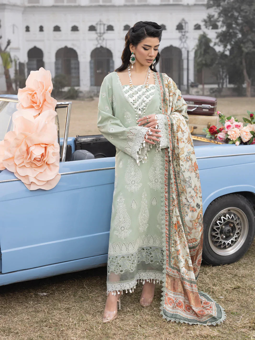 Faiza Faisal | Maya Luxury Lawn | Elena - by - Libasekhas UK - Registered Vendor of : Faiza Faisal - 100% Original Designer Dresss