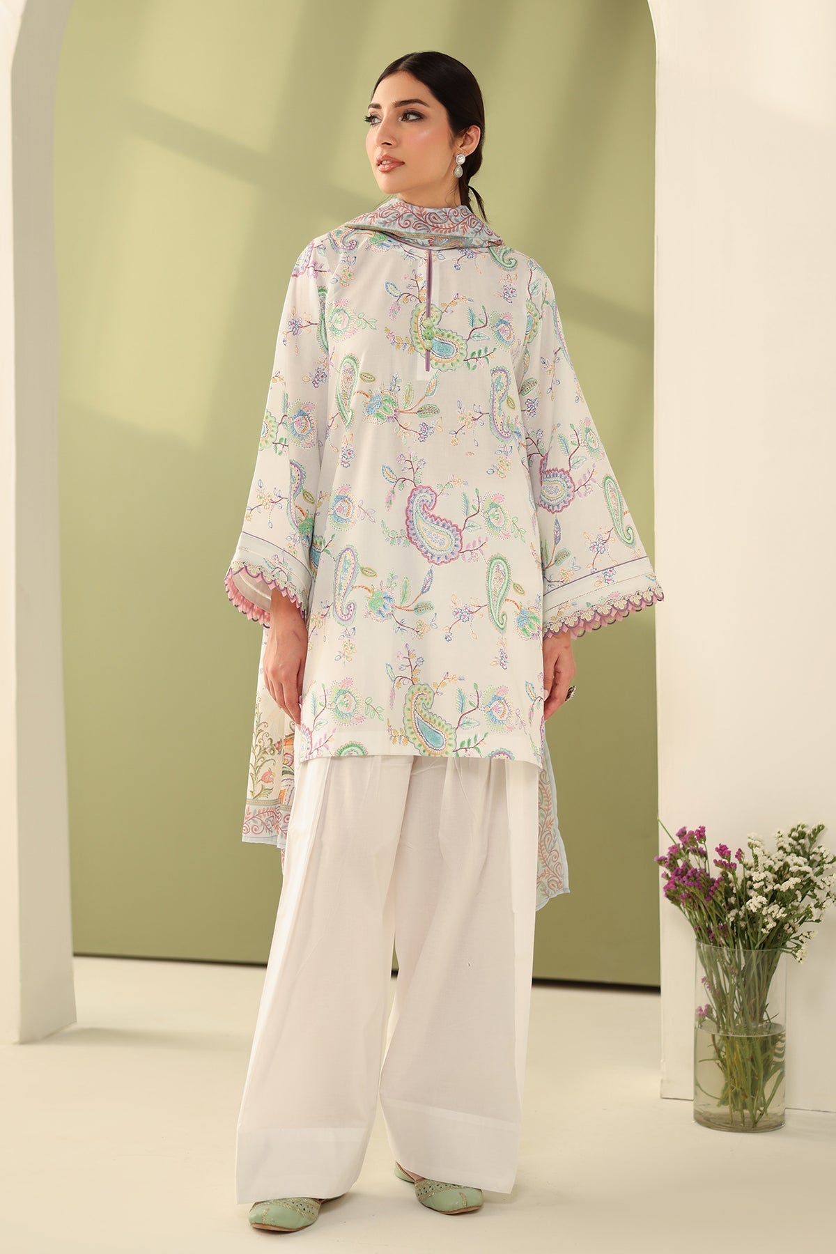 Baroque | Eid Printique | EMBROIDERED PRINTED LAWN UF-4179 - by - Libasekhas UK - Registered Vendor of : Baroque - 100% Original Designer Dresss