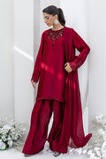 Chic Ophicial | Aarzu Luxe Pret | Ruby Veil - by Libasekhas UK - Registered Vendor of : Chic Ophicial - 100% Original Designer Dress