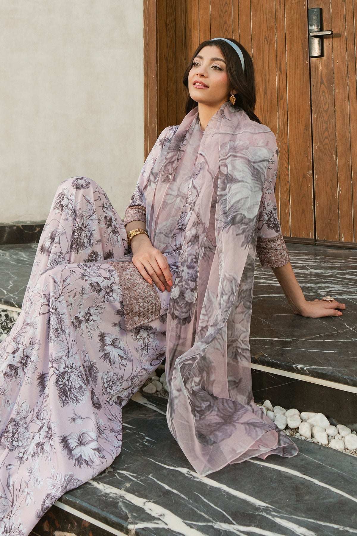 Fahad Hussayn | Lawn Banger | Allium Bloom - by - Libasekhas UK - Registered Vendor of : Erum Khan - 100% Original Designer Dresss