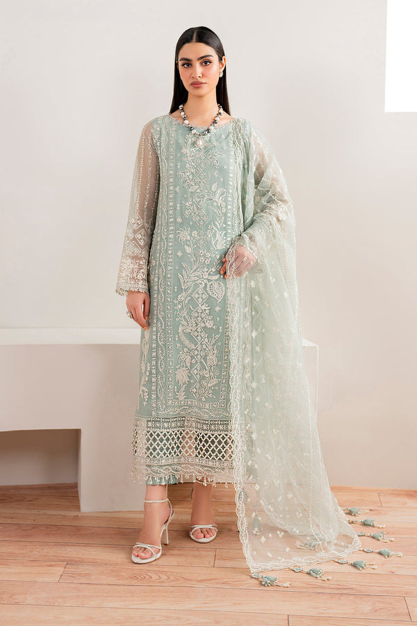 Baroque | Formals Collection | EMBROIDERED CHIFFON UF-680 - by Libasekhas UK - Registered Vendor of : Baroque - 100% Original Designer Dress