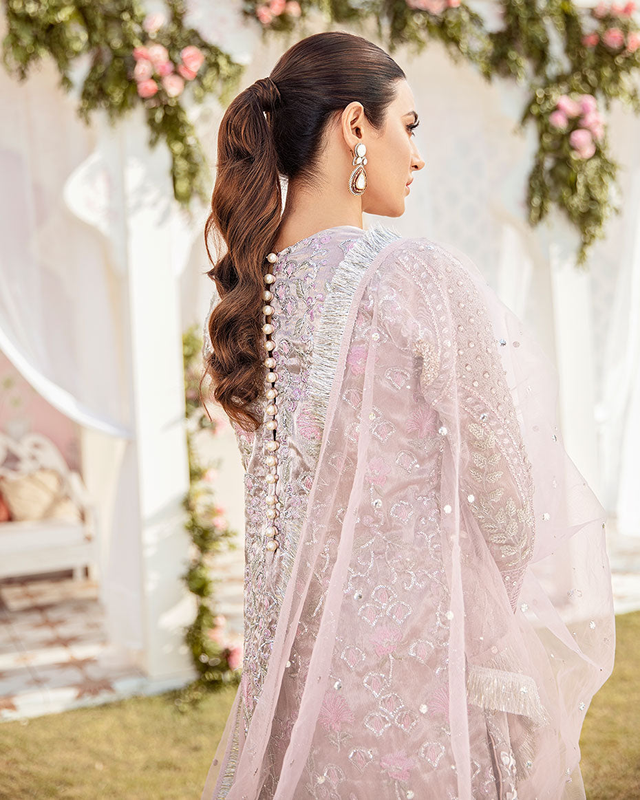 Gulaal | Wedding Formals | CLAIR EMBROIDERED NET 3-PIECE SUIT WS-05 - by - Libasekhas UK - Registered Vendor of : Gulaal - 100% Original Designer Dresss