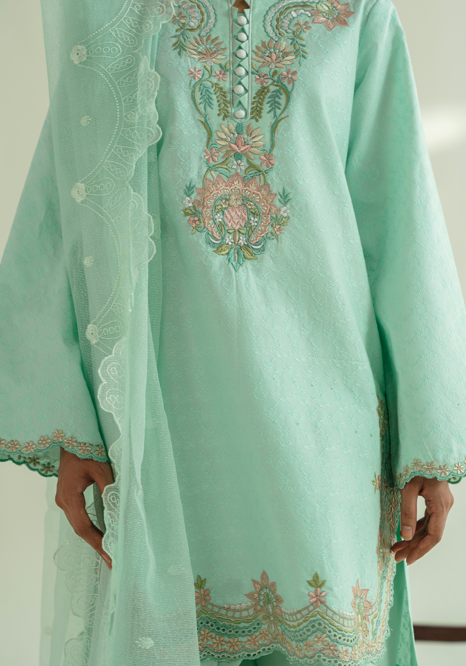 Zarqash | Whispers of Summer | SERENE BLOOM - by Libasekhas UK - Registered Vendor of : Zarqash - 100% Original Designer Dress