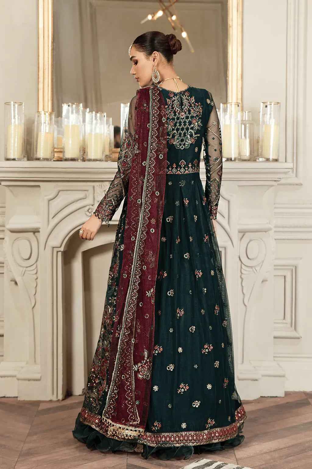 Zarif | Mehroz Formals | PINE GREEN - by - Libasekhas UK - Registered Vendor of : Zarif - 100% Original Designer Dresss