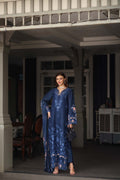 Noor by Saadia Asad | Eid Luxe Chikankari 26 | D11 - Sapphire Blue - by Libasekhas UK - Registered Vendor of : Noor by Saadia Asad - 100% Original Designer Dress