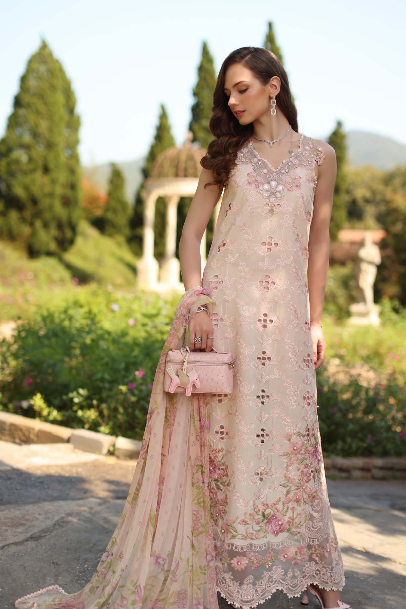 Saadia Asad | Luxury Eid Schiffli Laserkari 26 | D7 - A - Florine - by Libasekhas UK - Registered Vendor of : Saadia Asad - 100% Original Designer Dress