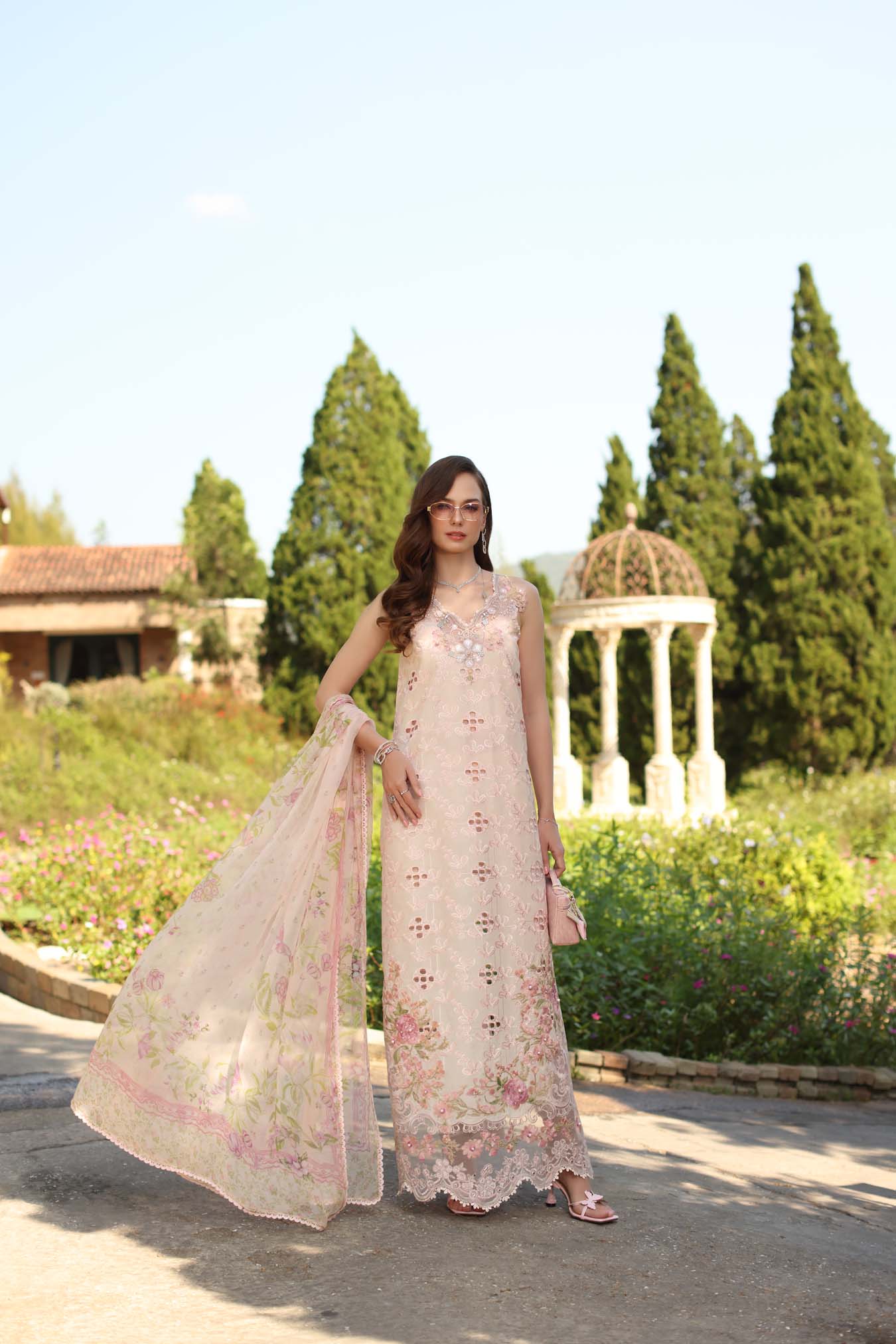 Saadia Asad | Luxury Eid Schiffli Laserkari 26 | D7 - A - Florine - by Libasekhas UK - Registered Vendor of : Saadia Asad - 100% Original Designer Dress