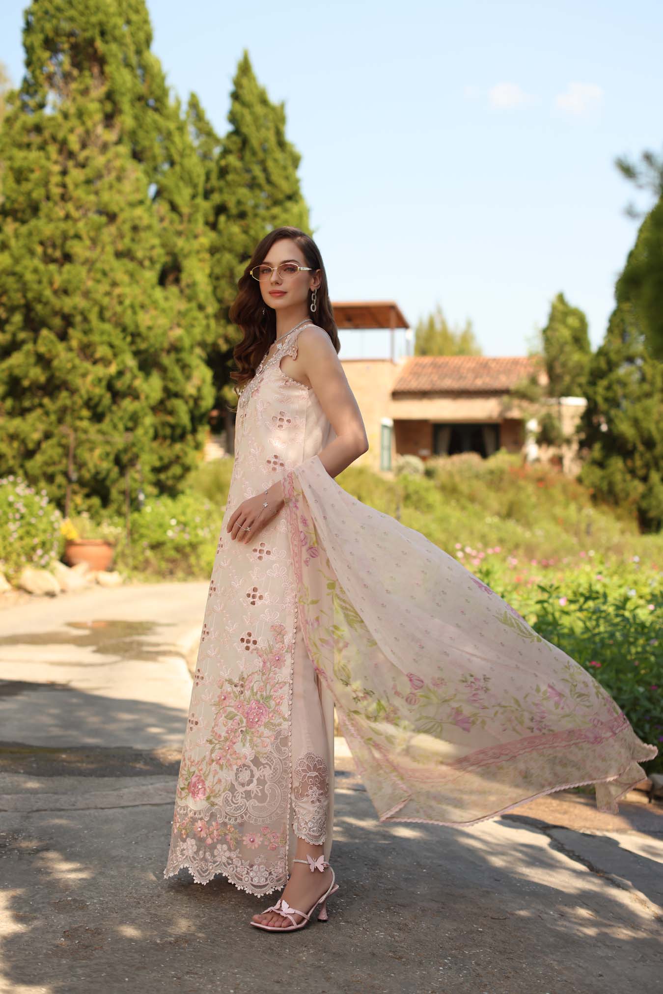 Saadia Asad | Luxury Eid Schiffli Laserkari 26 | D7 - A - Florine - by Libasekhas UK - Registered Vendor of : Saadia Asad - 100% Original Designer Dress