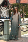 Noor by Saadia Asad | Eid Luxe Chikankari 26 | D4 - Smoke Zinc - by Libasekhas UK - Registered Vendor of : Noor by Saadia Asad - 100% Original Designer Dress