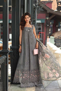 Noor by Saadia Asad | Eid Luxe Chikankari 26 | D9 - Shadow Grey - by Libasekhas UK - Registered Vendor of : Noor by Saadia Asad - 100% Original Designer Dress
