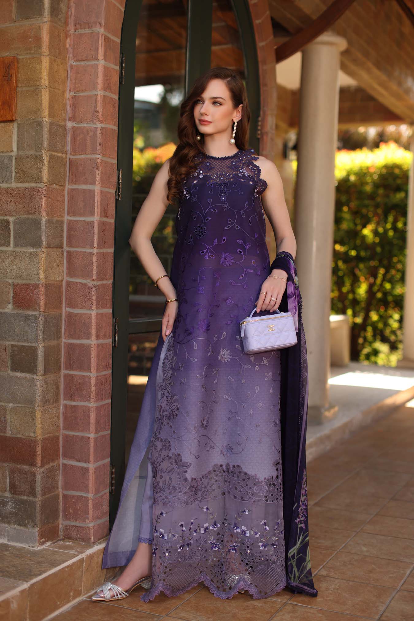 Saadia Asad | Luxury Eid Schiffli Laserkari 26 | D4 - A - Seraphine - by Libasekhas UK - Registered Vendor of : Saadia Asad - 100% Original Designer Dress