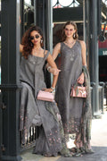 Noor by Saadia Asad | Eid Luxe Chikankari 26 | D9 - Shadow Grey - by Libasekhas UK - Registered Vendor of : Noor by Saadia Asad - 100% Original Designer Dress
