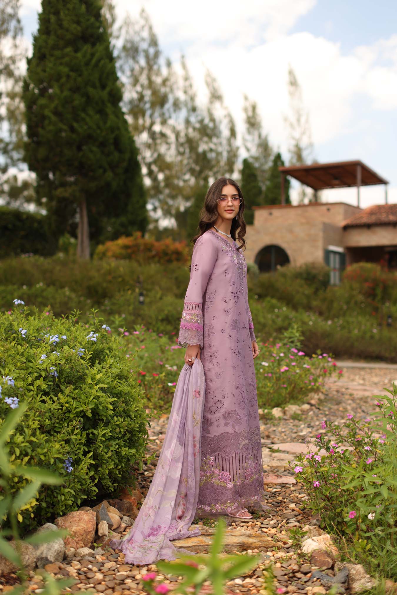 Saadia Asad | Luxury Eid Schiffli Laserkari 26 |D9 - A - Velisse - by Libasekhas UK - Registered Vendor of : Saadia Asad - 100% Original Designer Dress