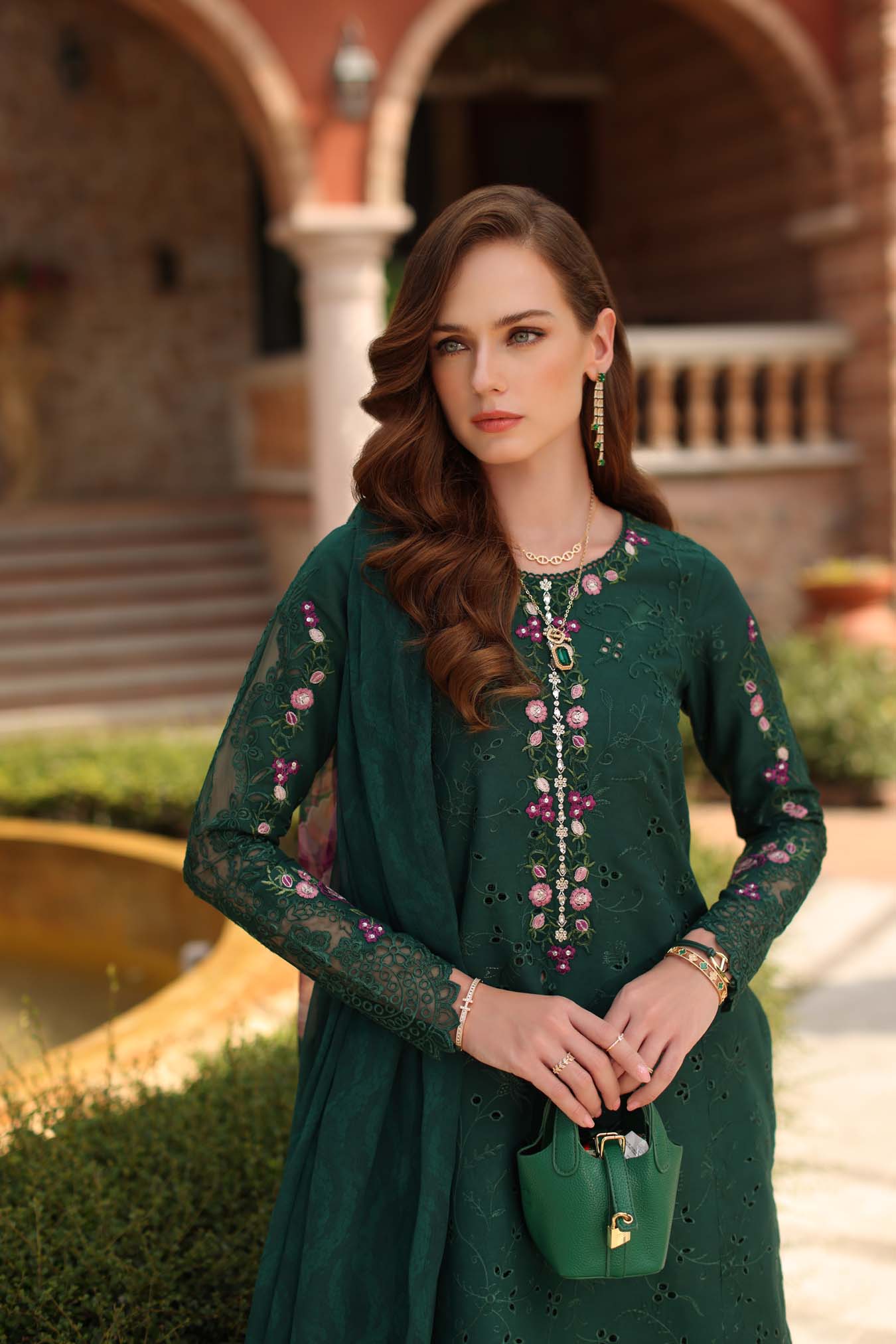 Saadia Asad | Luxury Eid Schiffli Laserkari 26 | D1 - A - Sorina - by Libasekhas UK - Registered Vendor of : Saadia Asad - 100% Original Designer Dress